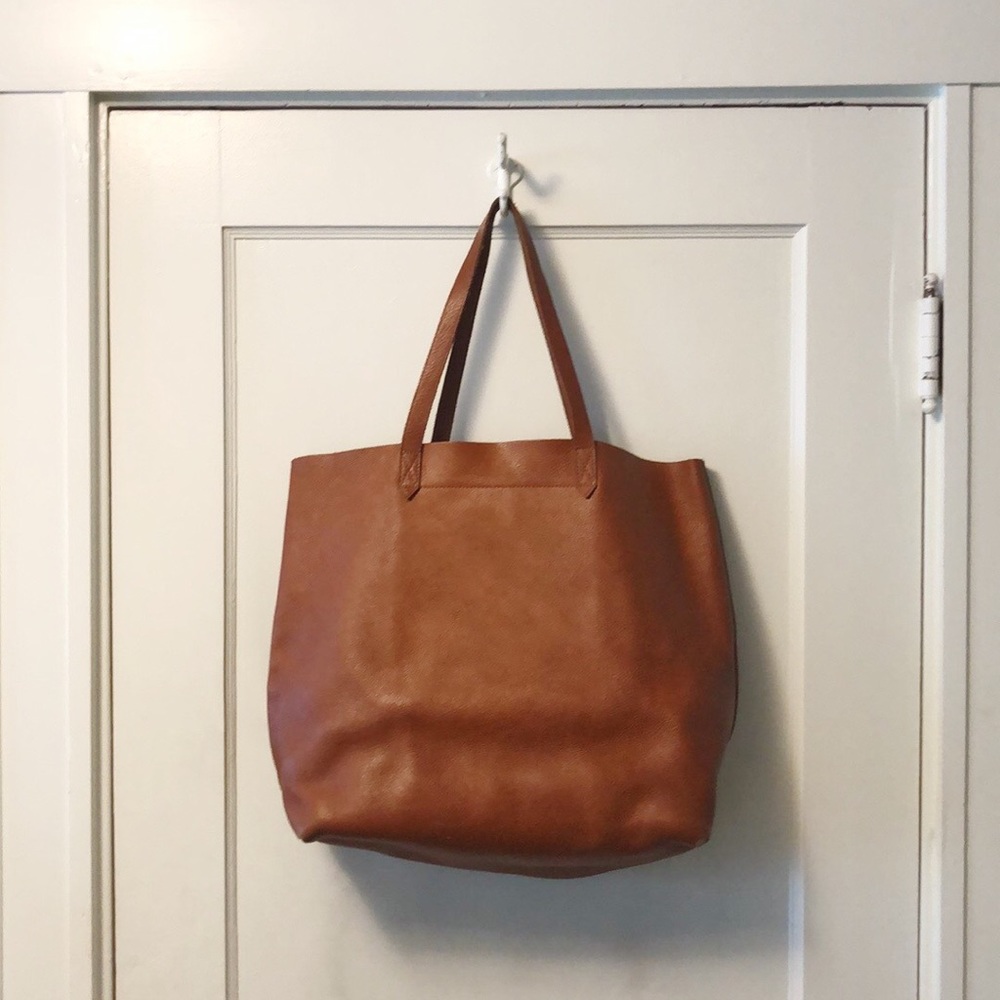 Madewell Brown Leather Transport Tote